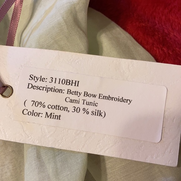 SALE!! Adorable cotton & silk camisole - Picture 6 of 6